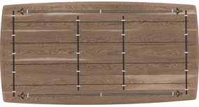 Goossens Excellent Eettafel Floyd, Semi rechthoekig 180 x 100 cm