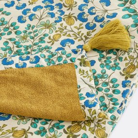 Fouta XL, bloemenprint, badstof voering, HANOI