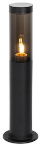 Moderne buitenlamp paal zwart 45 cm IP44 - Rox