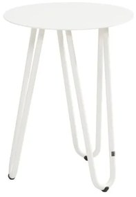 4 Seasons Outdoor | cool sidetable Ø 42 cm hoogte 55 cm, white  Bijzettafel    Wit weerbestendig