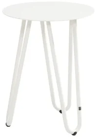 4 Seasons Outdoor | cool sidetable Ø 42 cm hoogte 55 cm, white Bijzettafel Wit weerbestendig