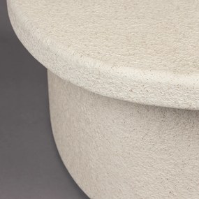Dutchbone Veda Salontafel Kiezel Vorm Wit - 74 X 49cm.