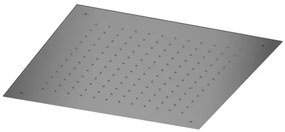 Hotbath Mate Hoofddouche - inbouw - vierkant - 50x50cm - Gepolijst Zwart PVD M111PBP