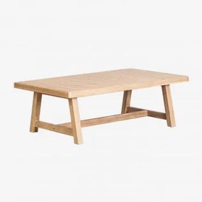 Rechthoekige Tuinsalontafel 130x75 Cm In Dubai Acaciahout Rustiek Acaciabruin - Sklum