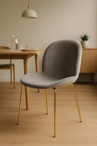 Bille Gouden Fluwelen Stoel