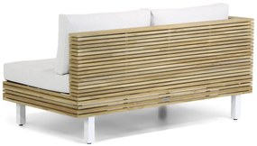 Hoek loungeset 5 personen Teak Old teak greywash  Lifestyle Garden Furniture Long Beach