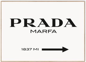Ingelijste poster Prada
