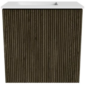 Mondiaz Joya 40cm toiletmeubel shadow met wastafel faye links 1 kraangat talc
