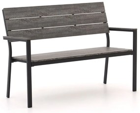 Parkbank Bellagio  | Aluminium/Polywood | 2 personen | Tuinbank Grijs | 128cm | Kees Smit Tuinmeubelen