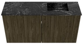 Mondiaz Joya DLux 80cm toiletmeubel shadow met wastafel faye rechts zonder kraangat lava