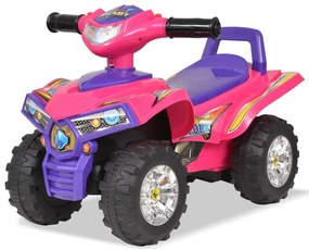 vidaXL Loopquad met licht en geluid roze en paars