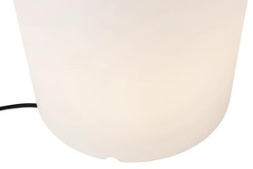 Buiten vloerlamp wit 60 cm bloempot IP65 - Verano Modern E27 IP65 Buitenverlichting rond