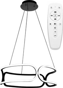 PLAFONDLAMP MET AFSTANDSBEDIENING LED VLIEGTUIG APP790-CP TRIO ZWART
