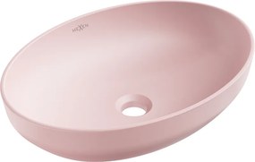 Mexen Cornelia vrijstaande wastafel 50 x 37 cm, roze mat - 21885044
