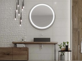 Ronde badkamerspiegel met LED verlichting C4