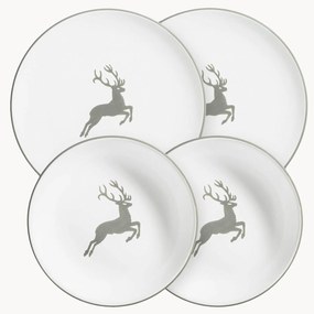 Handgemaakte serviesset Grey Deer, 2 personen, 4-delig