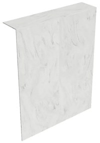 Mondiaz Hope toiletplaat solid surface 100x125cm opalo niet voorgeboord