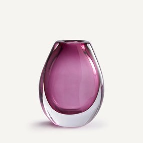 Handgeblazen glazen vaas, H20 cm, Myra