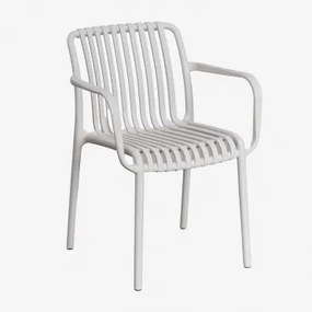 Verpakking Van 2 Wendell Polypropyleen Tuinstoelen Met Armleuningen Grijs – Koel - Sklum