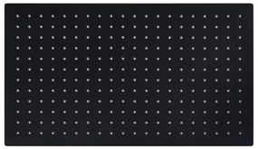 vidaXL Regendouchekop rechthoekig 50x30 cm roestvrij staal zwart