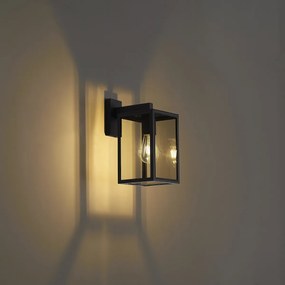 Industriële buiten wandlamp donker grijs IP44 - Sutton down