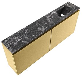 Mondiaz Ture DLux toiletmeubel 120cm oro met wastafel lava rechts zonder kraangat