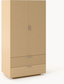 Houten compacte kledingkast Sato