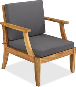 Danang Apetito 4 acacia houten tuinmeubelen met Garden Point poefs