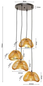 Kare Design Aloha Drop Tre Trapse Hanglamp Organische Vorm