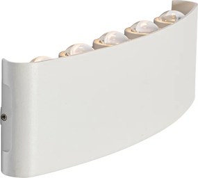 Buiten wandlamp wit incl. LED 10-lichts IP54 - Silly