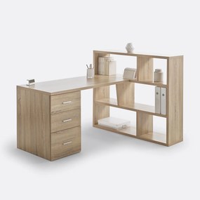 Omkeerbare bureau boekenkast Fénon