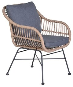Garden Impressions Lucas tuinset 9-delig bruin - Tulli tuintafel ovaal 280x140 cm light teak look