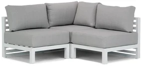 Hoek loungeset 2 personen Aluminium Wit Santika Furniture Santika Jaya