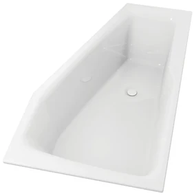 Riho Rethink Space inbouw ligbad 170x90cm rechts wit glans met Fall overloop