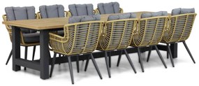Tuinset 8 personen 300 cm Wicker/Aluminium/Aluminium/wicker Taupe Coco Azzano/San