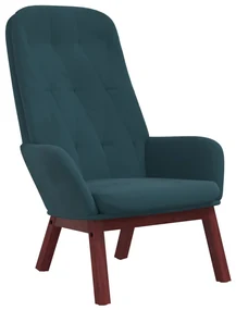 vidaXL Relaxstoel fluweel blauw