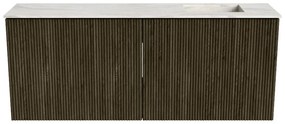 Mondiaz Joya DLux 100cm toiletmeubel shadow met wastafel faye rechts 1 kraangat ostra