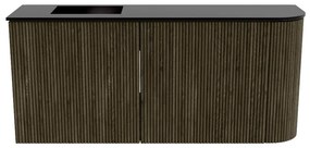 Mondiaz Joya 90cm toiletmeubel ronding rechts shadow met wastafel faye links zonder kraangat urban