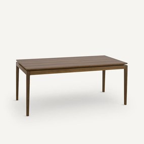 Uitschuifbare tafel in notenhoutfineer, Yolo