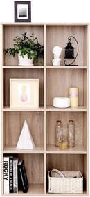 Nancy's Boekenkast Met 8 vakken - Planken Van Hout - Vrijstaande Kast – Opberger Voor Kantoor Of Thuis – Houten Kast