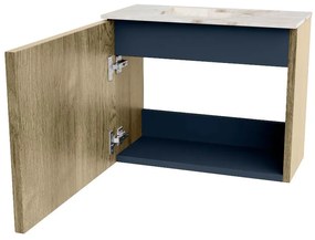Mondiaz Joya DLux 50cm toiletmeubel dusk met wastafel faye links 1 kraangat frappe