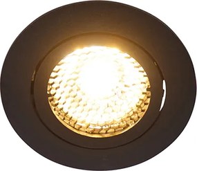 Smart inbouwspot zwart incl. WiFi GU10 verstelbaar - Ude Honey