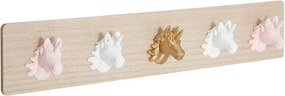 Atmosphera multicolor Eenhoorn Kapstok - 55 x 10 x 6 cm
