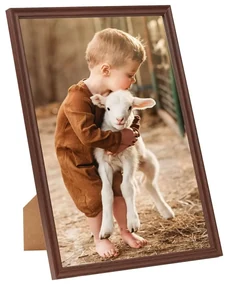 vidaXL Fotolijsten 3 st voor wand of tafel 70x90 cm MDF bruin