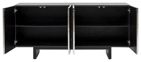Kare Design Caldera Design Dressoir Zilver Zwart - 160x45x78cm.