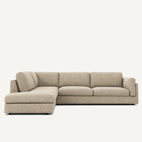 Hoekzetel met longchair van katoenmix César