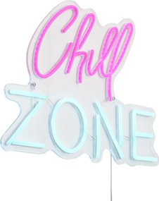 Neon wandlamp roze met blauw incl. LED - Chill Zone