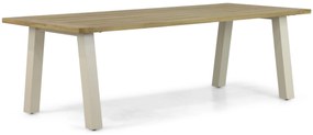 Dining Tuintafel  240 x 100 cm Aluminium/teak Taupe Glasgow