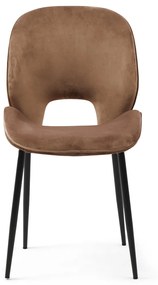 Rivièra Maison - Mr. Beekman Dining Chair, velvet III, golden mink - Kleur: goud