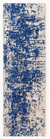 Handgeweven wollen loper Cynthia met abstract patroon